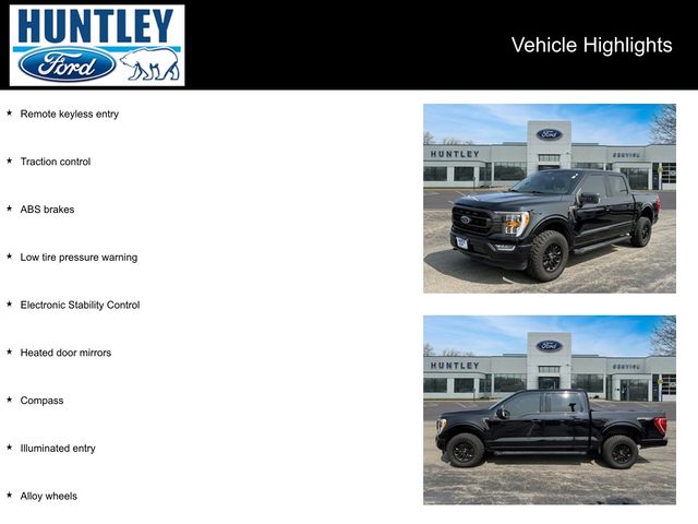 Used 2021 Ford F-150 XLT with VIN 1FTEW1EPXMFA75243 for sale in Huntley, IL