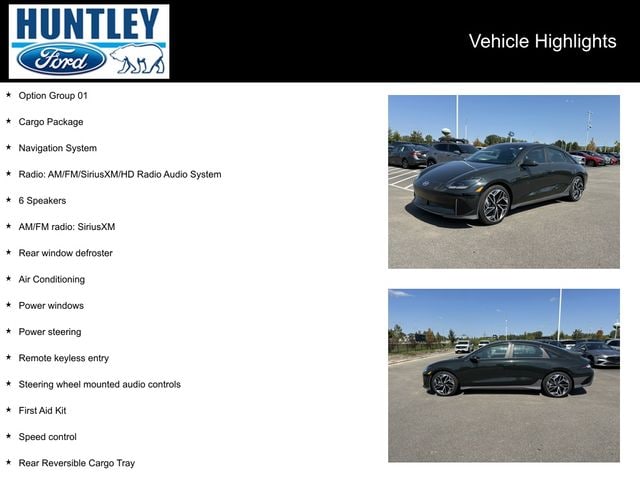 Used 2023 Hyundai IONIQ 6 SEL with VIN KMHM34AC8PA043624 for sale in Huntley, IL
