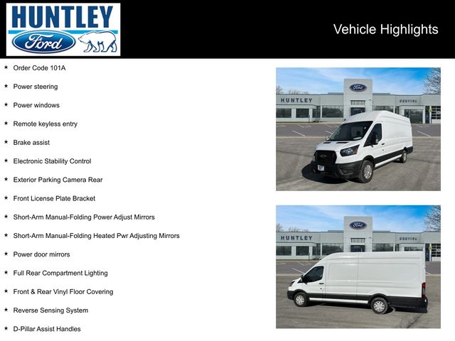 Used 2024 Ford Transit Van Base with VIN 1FTBW3X80RKA61970 for sale in Huntley, IL