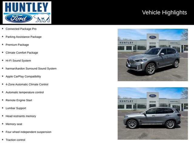 Used 2024 BMW X5 40i with VIN 5UX23EU08R9T45307 for sale in Huntley, IL