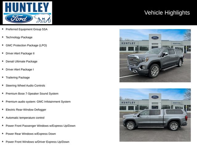 Used 2021 GMC Sierra 1500 Denali Denali with VIN 3GTU9FEL5MG124165 for sale in Huntley, IL