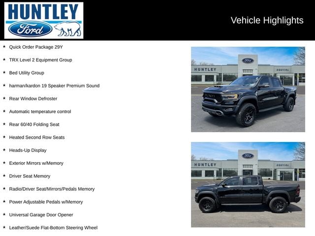 Used 2022 RAM Ram 1500 Pickup TRX with VIN 1C6SRFU95NN267503 for sale in Huntley, IL