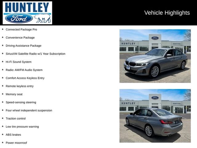 Used 2023 BMW 3 Series 330i with VIN 3MW89FF03P8D32093 for sale in Huntley, IL