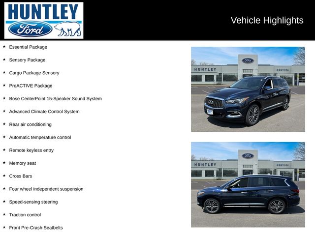 Used 2020 INFINITI QX60 LUXE with VIN 5N1DL0MM6LC541641 for sale in Huntley, IL