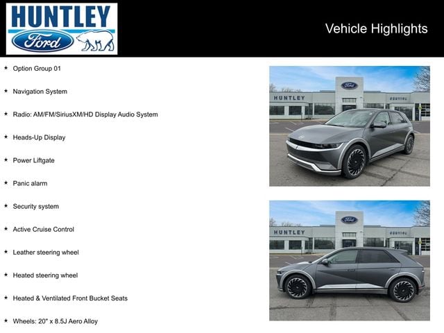 Used 2023 Hyundai IONIQ 5 Limited with VIN KM8KRDAF0PU164260 for sale in Huntley, IL