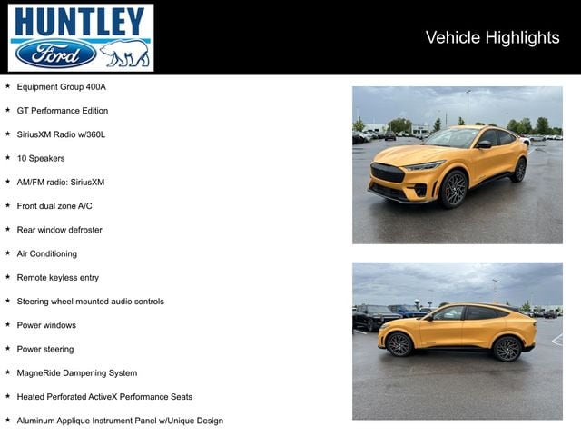 Used 2021 Ford Mustang Mach-E GT AWD with VIN 3FMTK4SXXMME04480 for sale in Huntley, IL