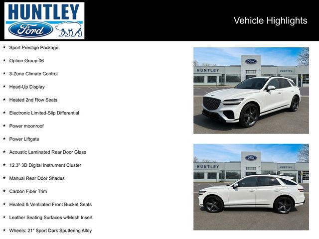 Used 2023 GENESIS GV70 Sport with VIN KMUMCDTCXPU095740 for sale in Huntley, IL