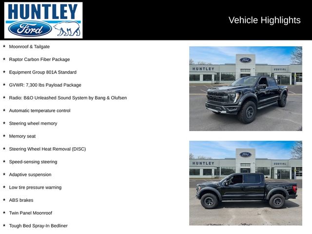 Certified 2023 Ford F-150 Raptor with VIN 1FTFW1RG4PFB24889 for sale in Huntley, IL