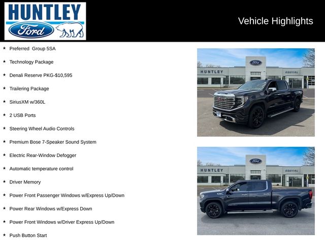 Used 2023 GMC Sierra 1500 Denali Denali with VIN 3GTUUGE88PG365920 for sale in Huntley, IL