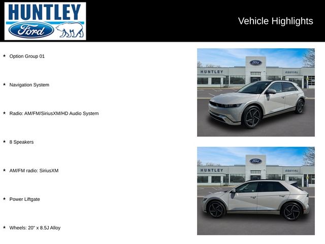 Used 2025 Hyundai IONIQ 5 Limited with VIN 7YAKRDDC7SY008457 for sale in Huntley, IL