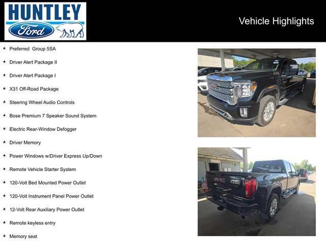 Used 2022 GMC Sierra 2500 Denali HD Denali with VIN 1GT19REY3NF342768 for sale in Huntley, IL