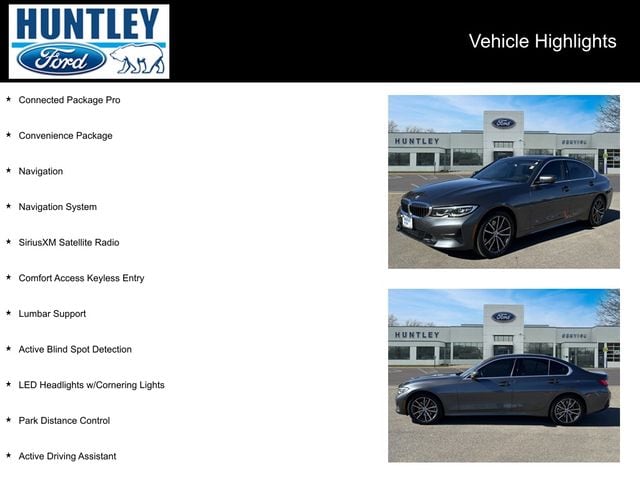 Used 2020 BMW 3 Series 330i with VIN 3MW5R7J0XL8B09107 for sale in Huntley, IL