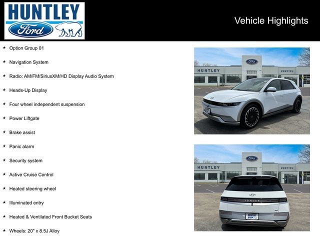 Used 2024 Hyundai IONIQ 5 Limited with VIN KM8KRDDF4RU295755 for sale in Huntley, IL