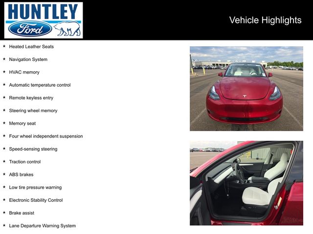 Used 2024 Tesla Model Y Long Range with VIN 7SAYGDEE1RA250730 for sale in Huntley, IL