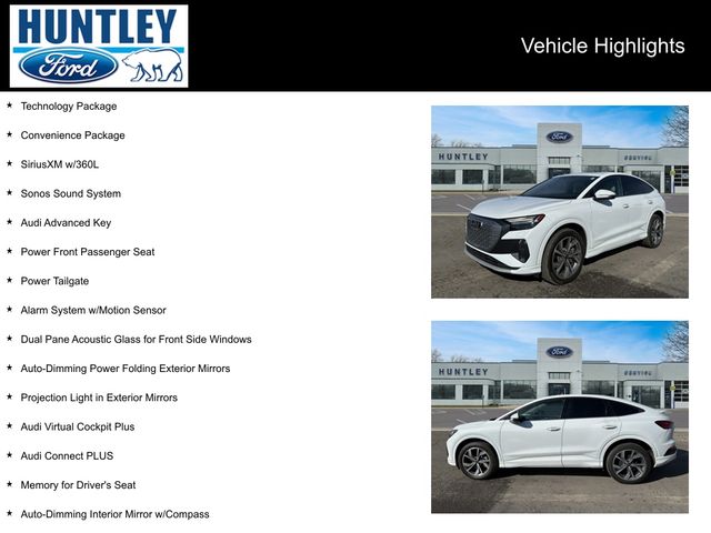Used 2022 Audi Q4 Sportback e-tron Prestige with VIN WA112BFZ6NP052256 for sale in Huntley, IL