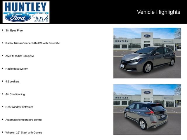 Used 2025 Nissan Leaf S with VIN 1N4AZ1BV3SC550275 for sale in Huntley, IL