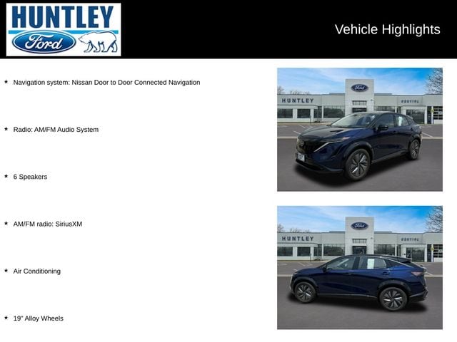Used 2023 Nissan Ariya Engage+ with VIN JN1DF0BB9PM705884 for sale in Huntley, IL