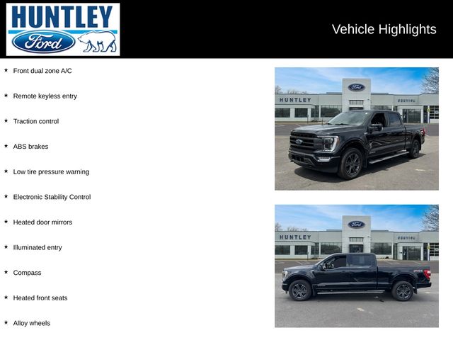 Used 2023 Ford F-150 Lariat with VIN 1FTFW1ED2PFA92553 for sale in Huntley, IL