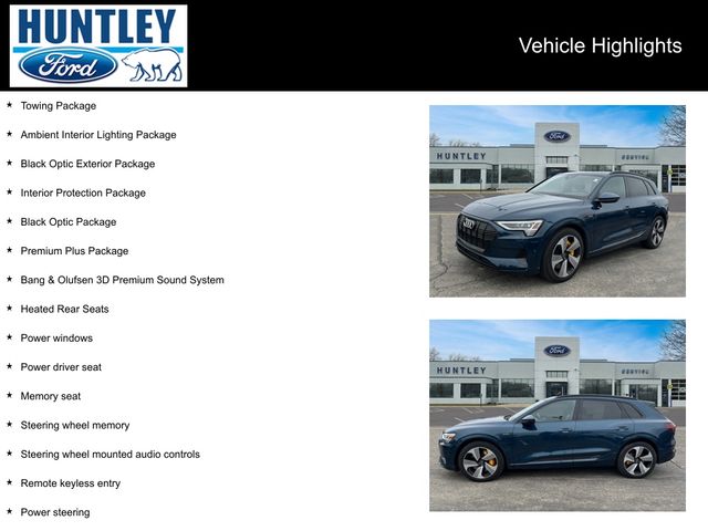 Used 2022 Audi e-tron Premium Plus with VIN WA1LAAGE4NB009159 for sale in Huntley, IL