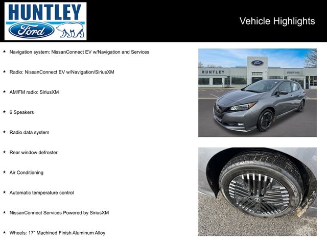 Used 2024 Nissan LEAF SV PLUS with VIN 1N4CZ1CV4RC552036 for sale in Huntley, IL