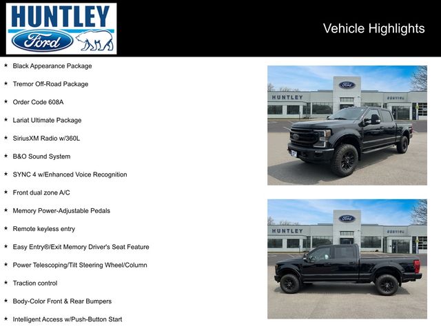 Used 2022 Ford F-250 Super Duty Lariat with VIN 1FT7W2BN2NED66067 for sale in Huntley, IL