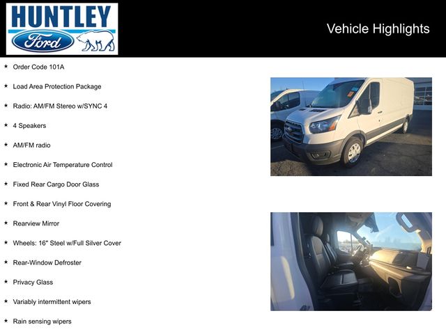Used 2023 Ford E-Transit Cargo Van Base with VIN 1FTBW9CK8PKB07465 for sale in Huntley, IL