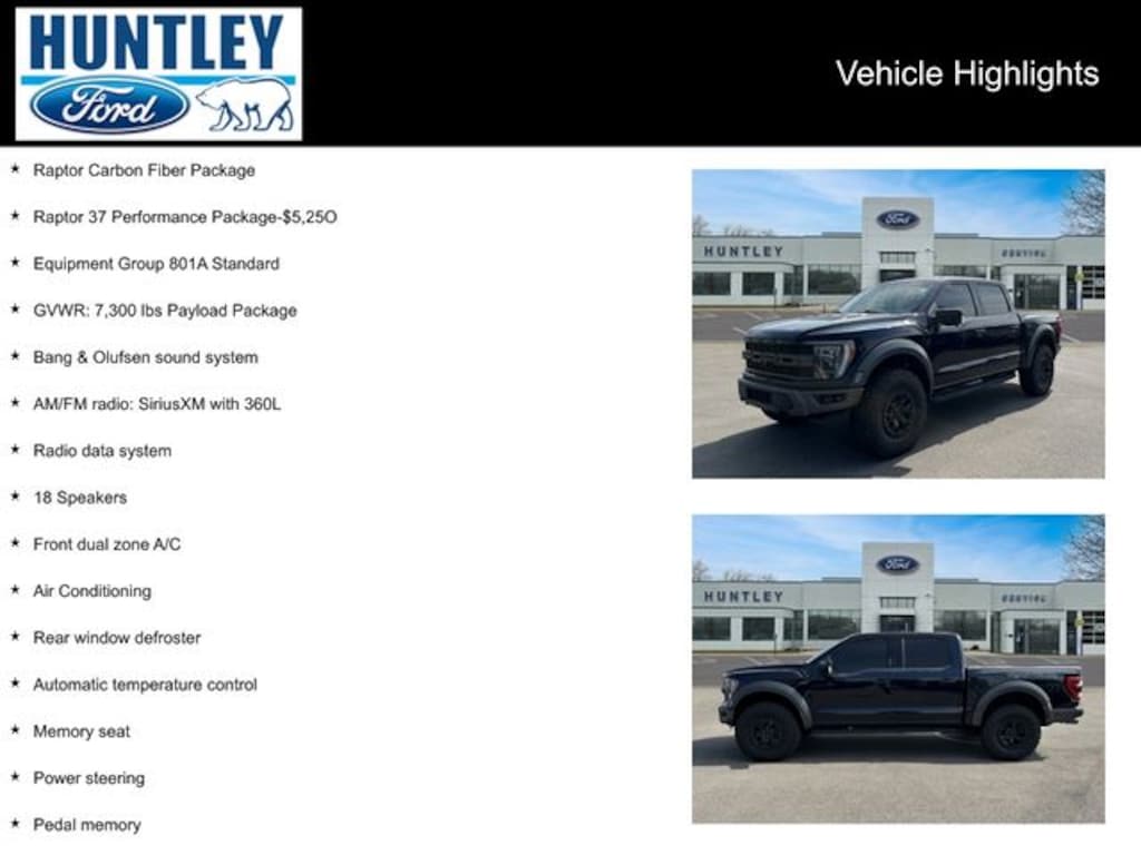 Used 2023 Ford F-150 Raptor Truck