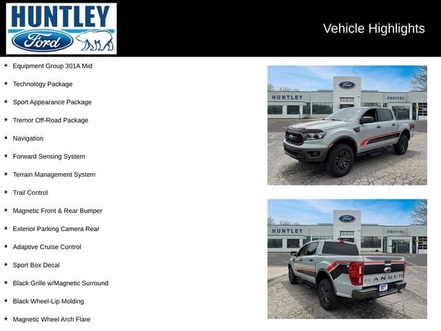 Certified 2021 Ford Ranger XLT with VIN 1FTER4FH5MLD95233 for sale in Huntley, IL