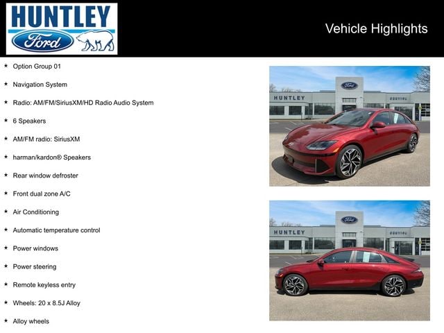 Used 2023 Hyundai IONIQ 6 SEL with VIN KMHM34AC2PA055512 for sale in Huntley, IL