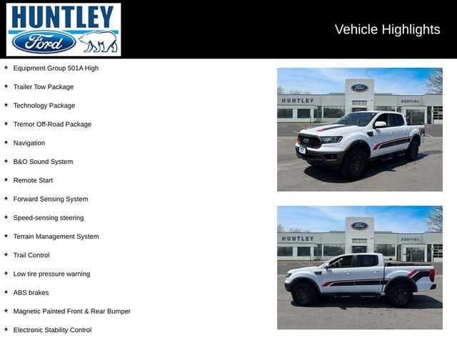 Used 2022 Ford Ranger Lariat with VIN 1FTER4FH2NLD12987 for sale in Huntley, IL