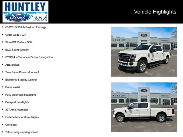 Certified 2022 Ford F-250 Super Duty Platinum with VIN 1FT7W2BT7NEF38026 for sale in Huntley, IL