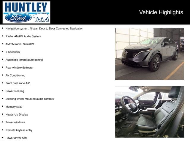 Used 2024 Nissan ARIYA Engage+ with VIN JN1DF0BB1RM738834 for sale in Huntley, IL