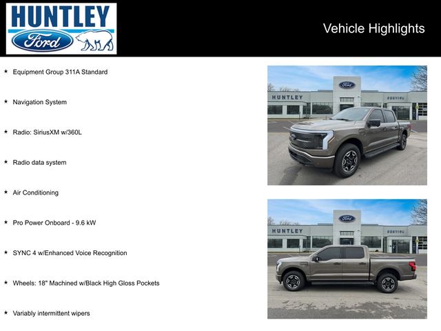 Used 2023 Ford F-150 Lightning XLT with VIN 1FTVW1EL9PWG56542 for sale in Huntley, IL