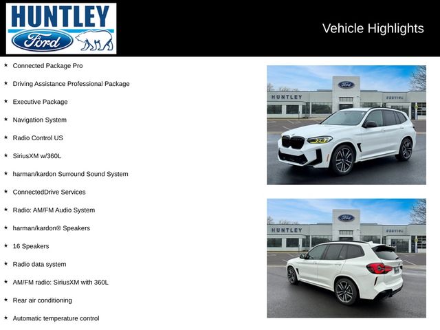 Used 2022 BMW X3 M Base with VIN 5YM13EC05N9K17512 for sale in Huntley, IL