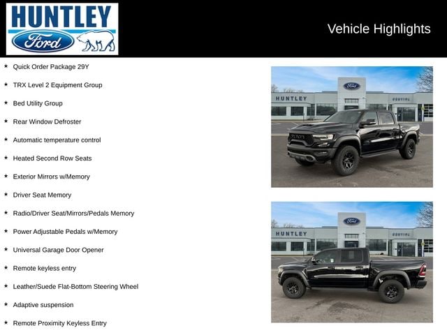 Used 2021 RAM Ram 1500 Pickup TRX with VIN 1C6SRFU93MN764631 for sale in Huntley, IL