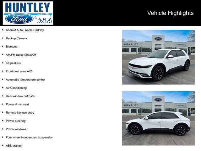 Used 2023 Hyundai IONIQ 5 SEL with VIN KM8KNDAF1PU198266 for sale in Huntley, IL