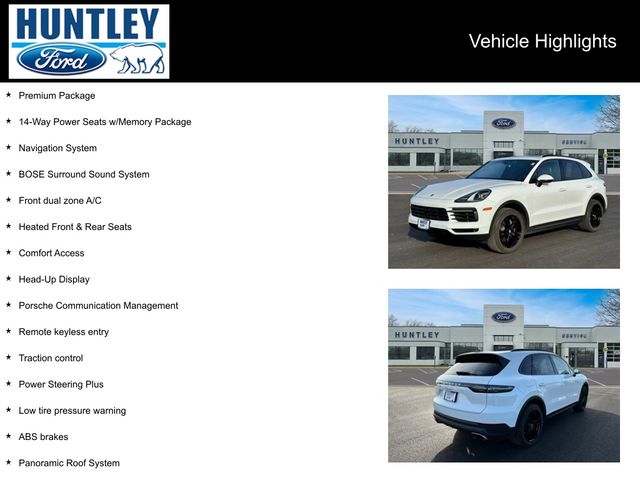 Used 2020 Porsche Cayenne Base with VIN WP1AA2AY8LDA04875 for sale in Huntley, IL