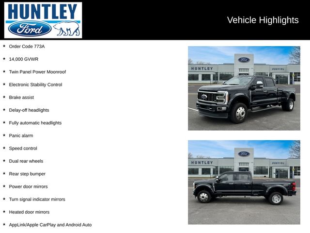 Certified 2023 Ford F-450 Super Duty Platinum with VIN 1FT8W4DT9PEC79345 for sale in Huntley, IL