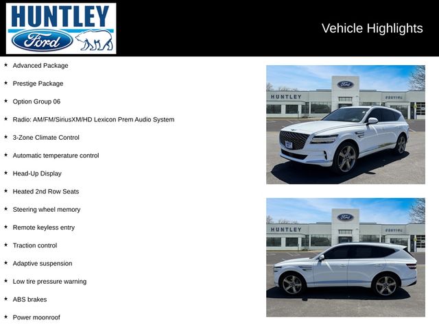 Used 2023 GENESIS GV80 Advanced+ with VIN KMUHCESC3PU111656 for sale in Huntley, IL