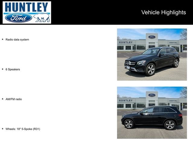 Used 2019 Mercedes-Benz GLC GLC300 with VIN WDC0G4KB9KV189166 for sale in Huntley, IL