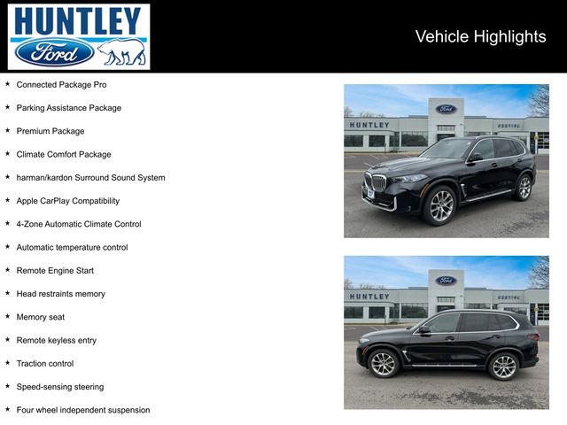 Used 2024 BMW X5 40i with VIN 5UX23EU0XR9S52689 for sale in Huntley, IL