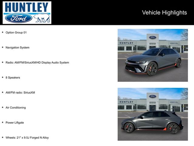 Used 2025 Hyundai IONIQ 5 N with VIN KM8KNDA8XSU005803 for sale in Huntley, IL