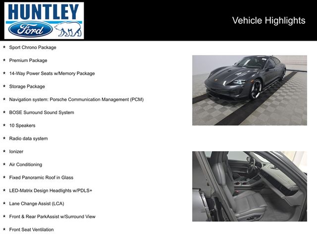 Used 2020 Porsche Taycan S with VIN WP0AB2Y15LSA52520 for sale in Huntley, IL