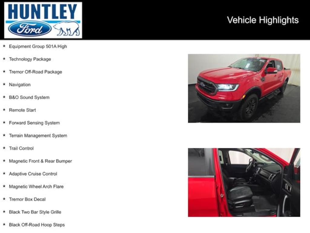 Used 2021 Ford Ranger Lariat Truck