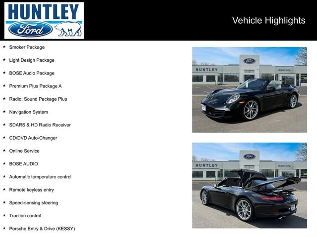 Used 2013 Porsche 911 Carrera with VIN WP0CA2A94DS141411 for sale in Huntley, IL