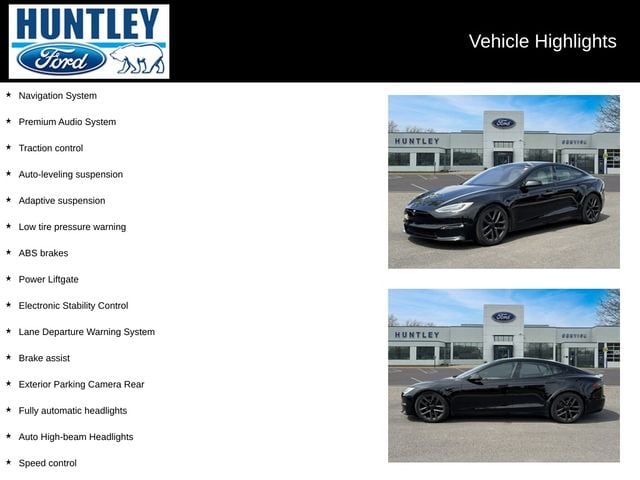 Used 2021 Tesla Model S Plaid with VIN 5YJSA1E66MF438358 for sale in Huntley, IL