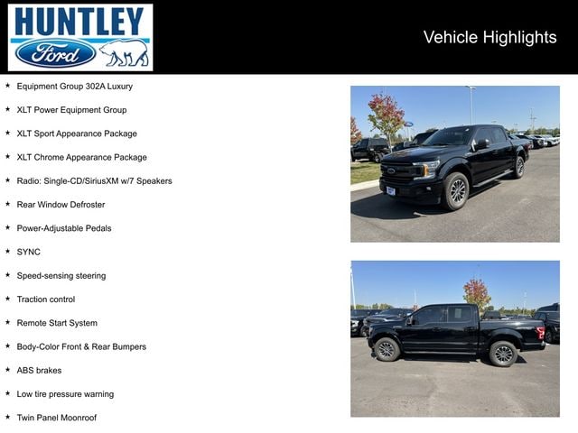 Used 2018 Ford F-150 XLT with VIN 1FTEW1EP1JFE43899 for sale in Huntley, IL