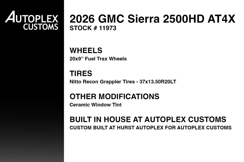 Used 2026 GMC Sierra 2500 HD AT4X Truck Crew Cab