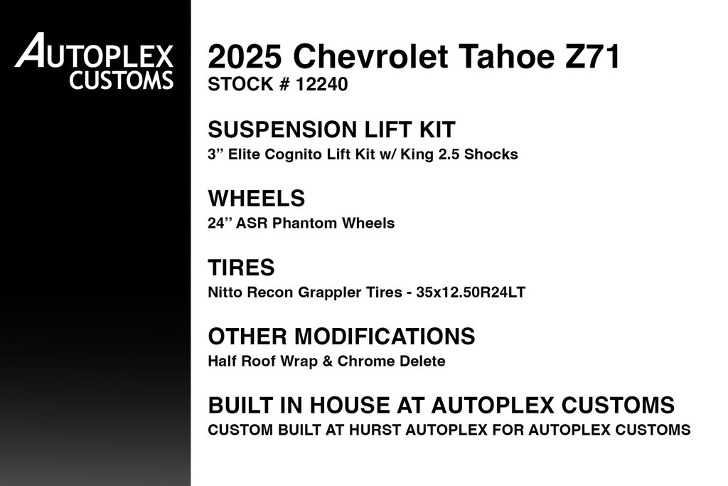 Used 2025 Chevrolet Tahoe Z71 SUV