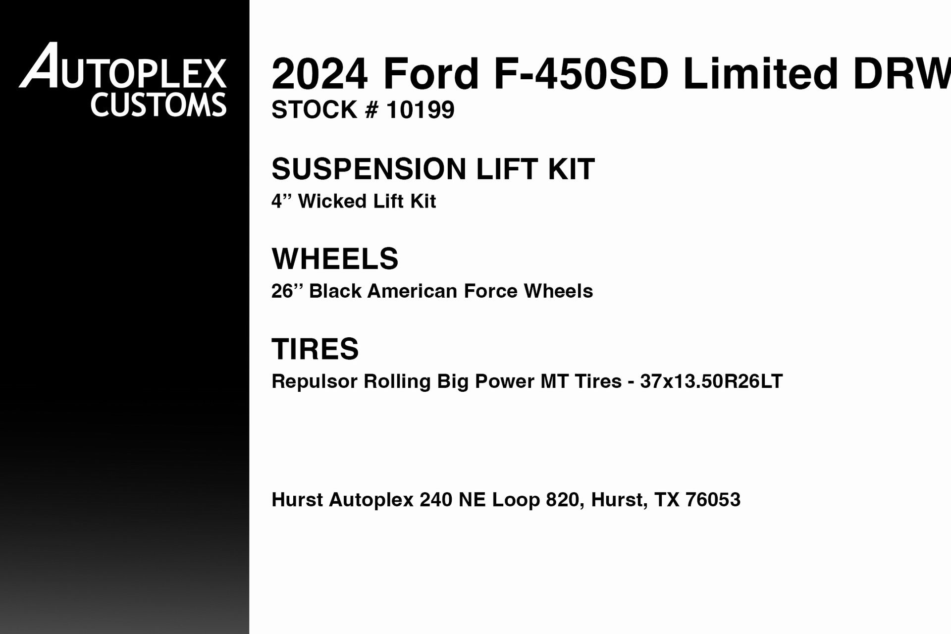 Used 2024 Ford F-450 Super Duty Limited with VIN 1FT8W4DM1REE25068 for sale in Hurst, TX